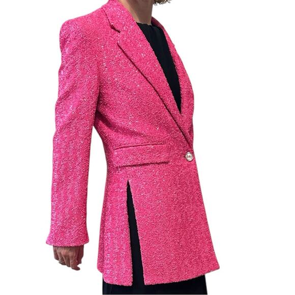 Dolce & Gabbana Hot Pink Sequined Blazer size IT 36 seen on Lisa from Vanderpump - Picture 3 of 16